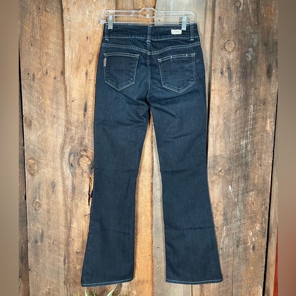 Paige Hidden Hills Flare Bootcut Dark Wash Jeans - Size 27 - Picture 5 of 12
